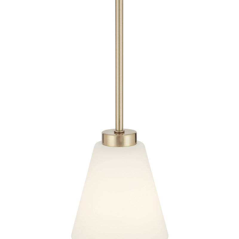 Mini-luminaire suspendu 1 lumière 5,75 po Strayhan, Or moderne
