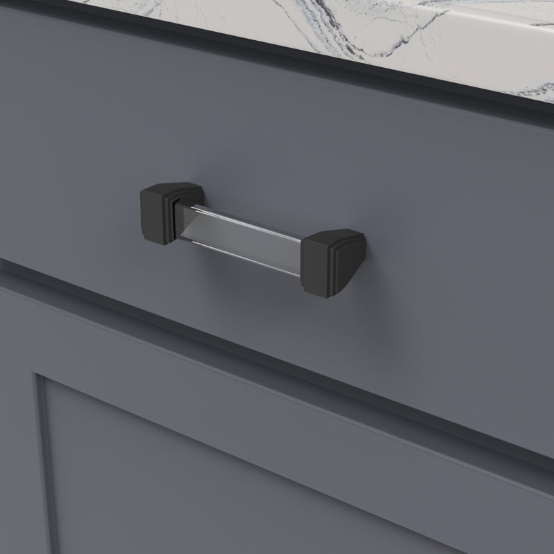 Belleclaire Bar Pull, 3 3/4", Matte Black