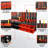 43-Piece Wall Mount Tool Organizer, Storage Box For Nuts, Bolts And Hardware Parts, Black And Red