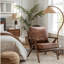 Fauteuil en similicuir avec structure en bois massif Joichiro -1813991969-1859959337