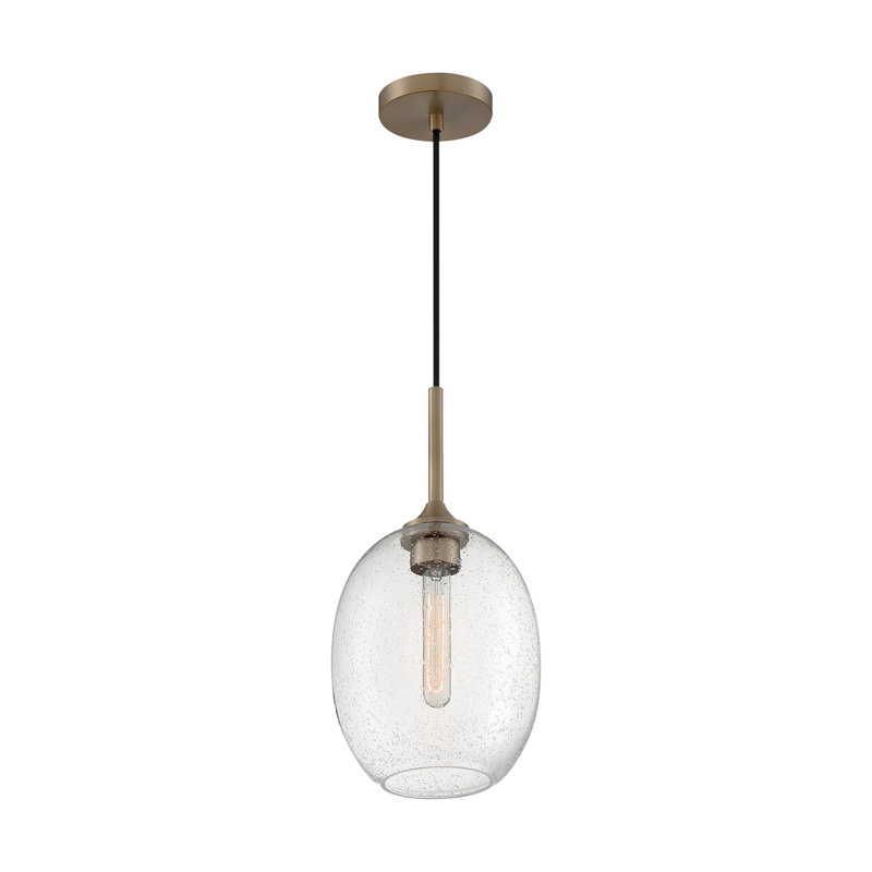 Paule 1 - Light Single Pendant, Burnished Brass, 17" H x 8.38" W x 8.38" D