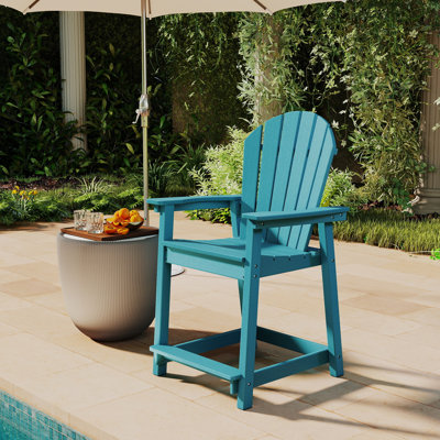 Hdpe Adirondack Chair For Patio, Weather Resistant