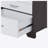 White and Black 3-drawer Rectangular Accent Table