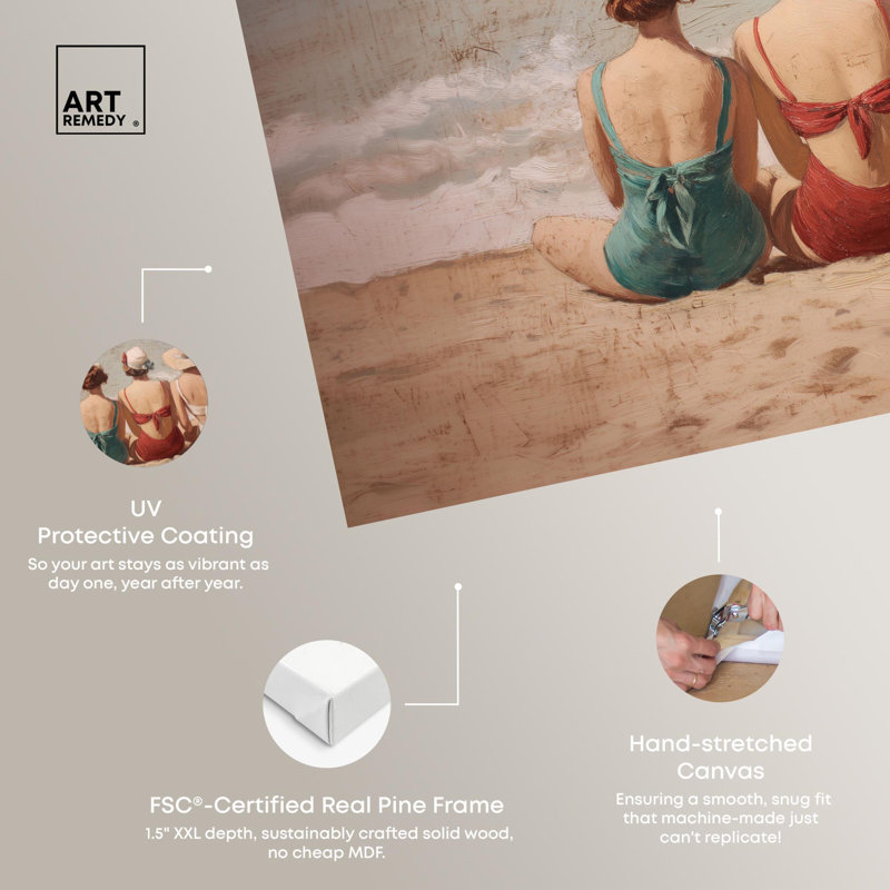 «Summer's Back III», reproduction d'art sur toile par Art Remedy, H 20 po x l 30 po, Toile tendue avec châssis