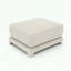 Modular Sofa with Ottoman and Chenille Fabric-1484706675