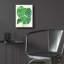  «Tropical Leaves 1» par Farida Zaman, art mural en verre acrylique, 12 po x 16 po