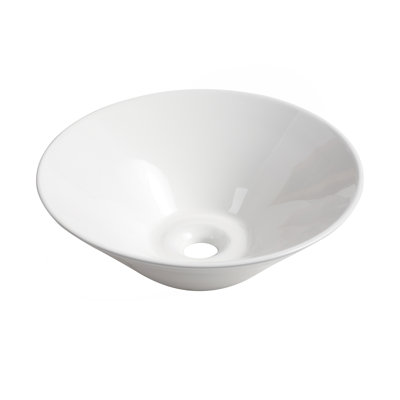Lavabo de salle de bain rond en céramique