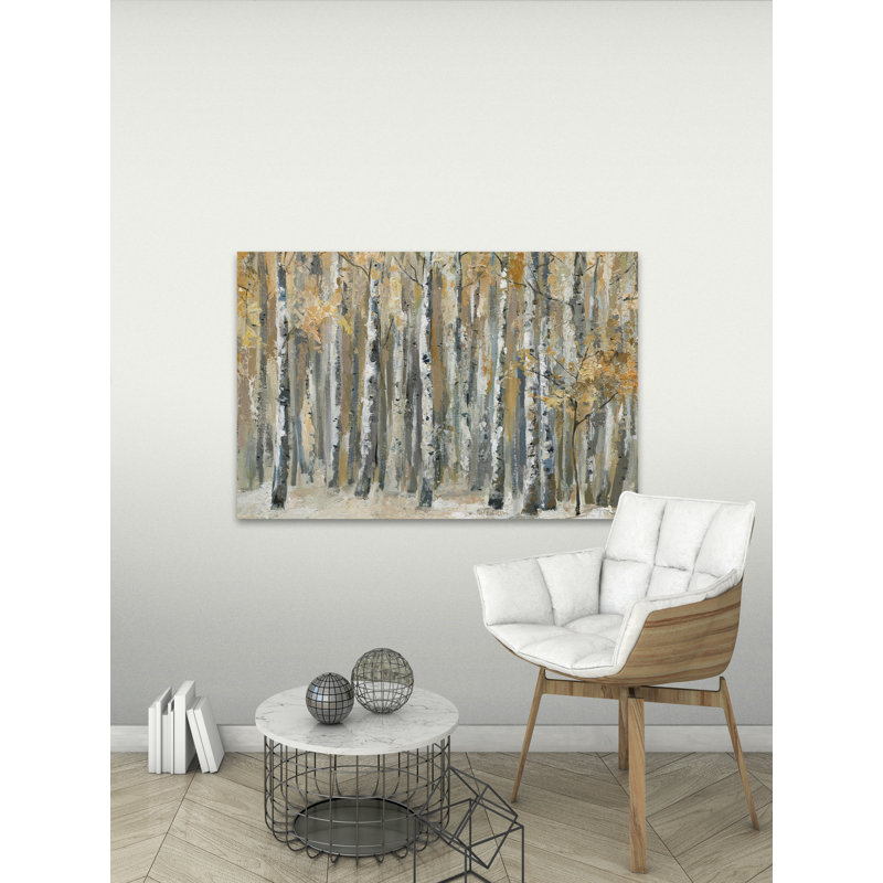« automne forest », reproduction de peinture sur toile enroulée, H 40 po x l 60 po x P 1,5 po