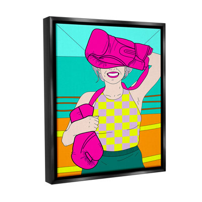 «Bold Kickboxing Woman» par Grace Popp sur toile