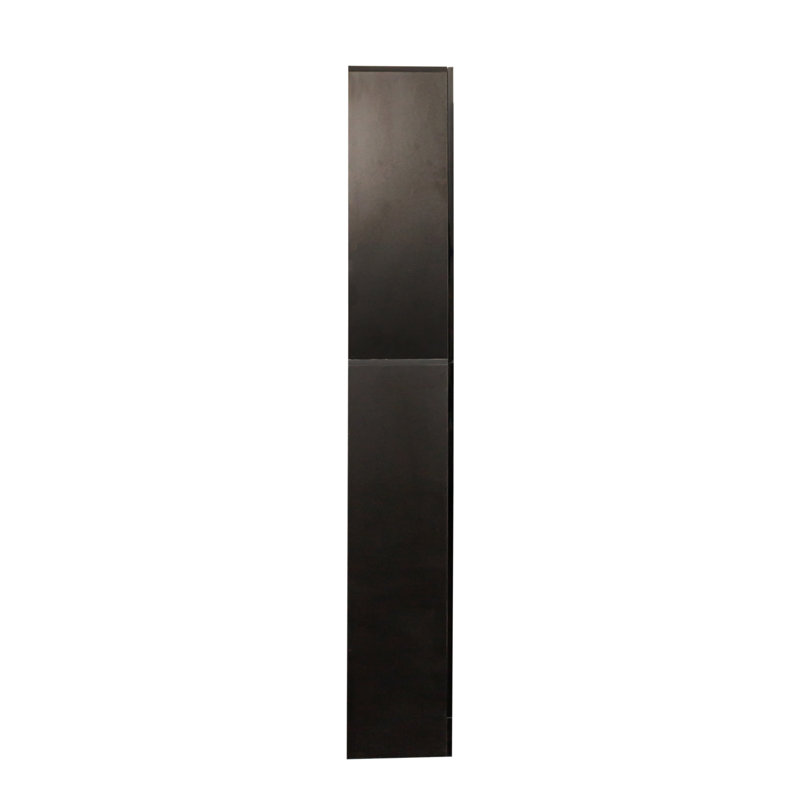 Garde-manger, armoire étroite étroite, armoire autoportante avec tablettes non ajustables et deux portes pour la cuisine, la salle à manger, noir