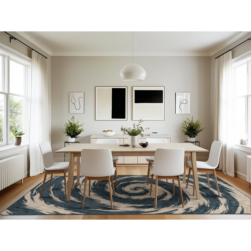 Tapis gris lavable à la machine, Rectangulaire 7 pi x 10 pi