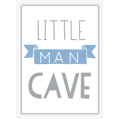 Little Man Cave Banner - Print