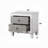Modern Rustic 2-Drawers Nightstand, Bed Side Table