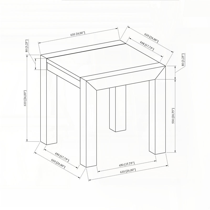 Table de bout en marbre beige avec base à 4 pieds
