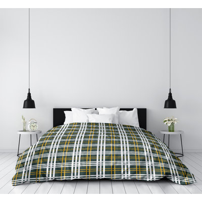 Polyester Plaid Duvet Cover
