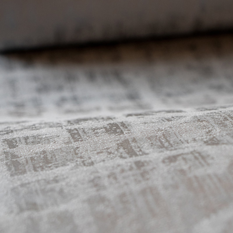 Adonea Zeus Textured Metallic 33' L x 21" W Wallpaper Roll, Silver
