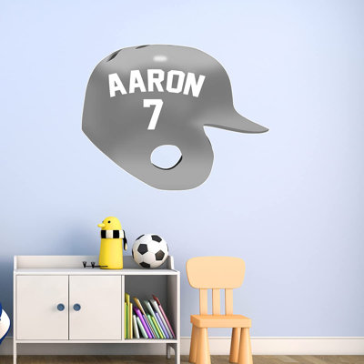 Adhésif décoratif casque de baseball