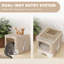 Cat Litter Box with Lid Slide-Out Drawer-122845881