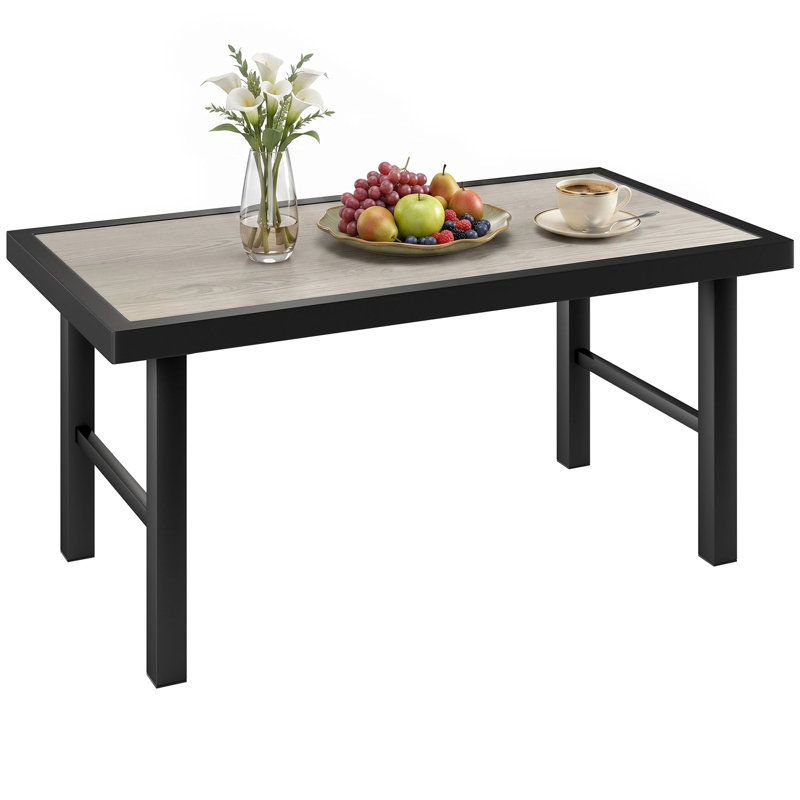 Rectangular 100Cm L Outdoor Coffee Table, Grey
