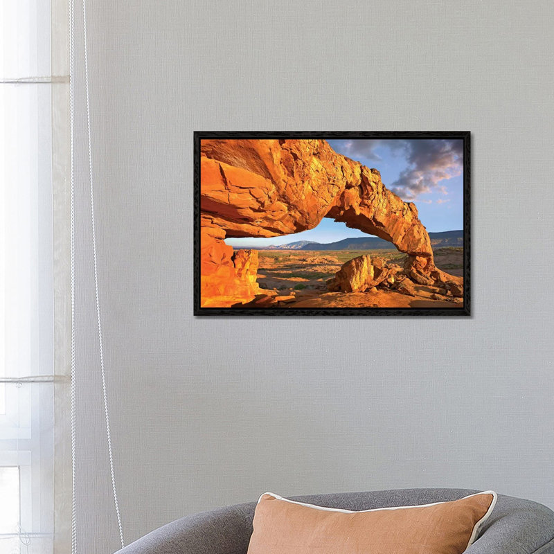 Sunset Arch, Escalante National Monument, Utah I by Tim Fitzharris - Gallery-Wrapped Canvas Giclée on Canvas, Black Framed