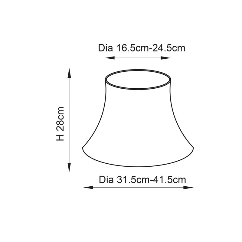 Barnabas 41.5cm Silk Bell Lamp Shade