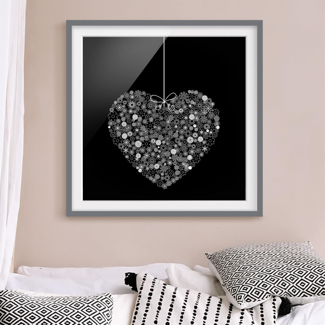 Gerahmtes Wandbild Heart Gift