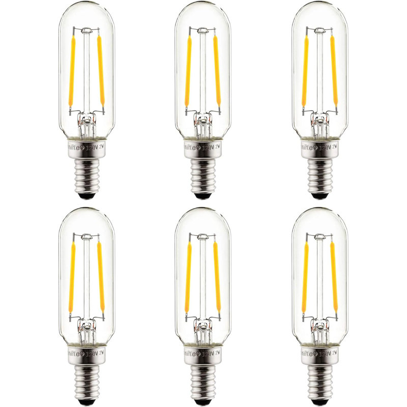 Filament 2 W T8 E12/Candelabra Dimmable 2700 K LED Bulb