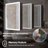 Maximes Recessed/Surface Mount Medicine Cabinet with Mirror, Defogger, Dimmer, Outlets & USBs and Interior Light-1244239022-1263458402