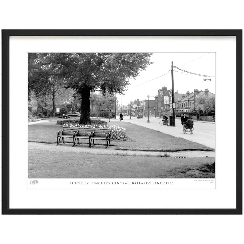 Finchley, Finchley Central, Ballards Lane C1955 by Francis Frith - Single Picture Frame Print, 60cm H x 80cm W x 2.3cm D