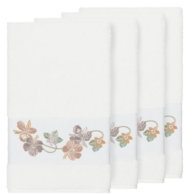Ensemble de serviettes de bain en coton turc 4 pièces Caroline