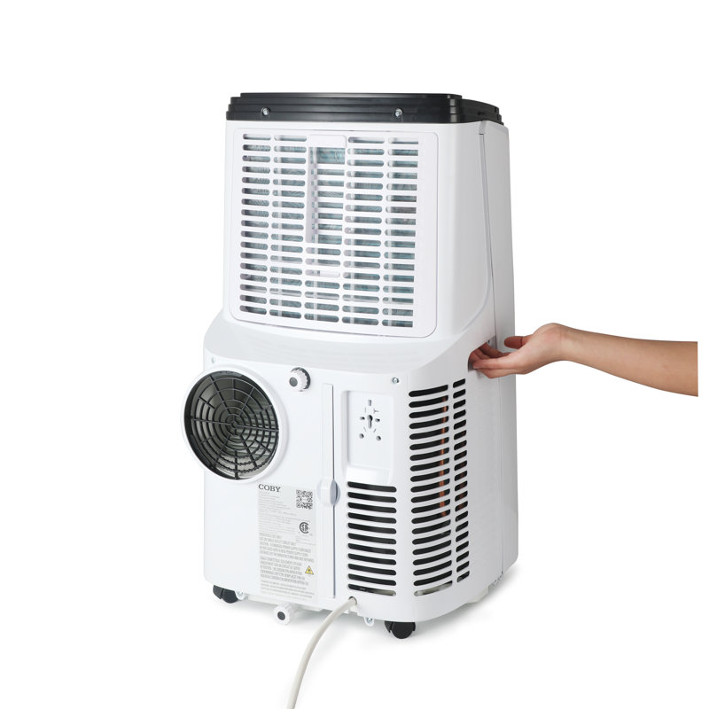 Coby 12,000 BTU White Portable Air Conditioner with Heater and Remote