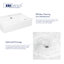 Turner 24" W x 16" D Vitreous China Rectangular Wall Mount Bathroom Vessel Sink with Overflow-103144515