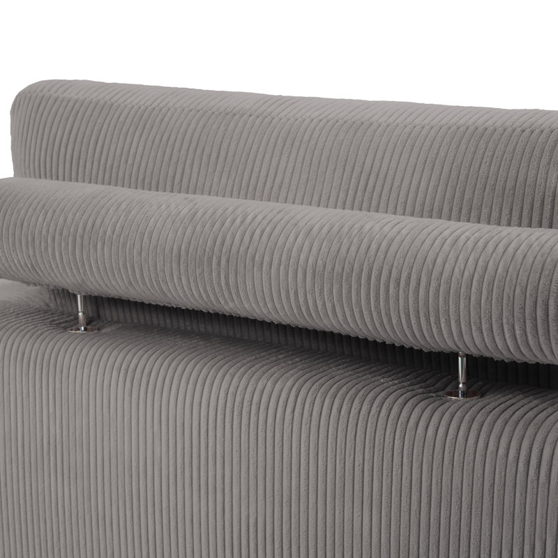 Bentura Chaise Lounge, Light Grey, Right Hand Facing