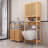 Independent Bathroom Space Saving Toilet Storage Rack-856692845