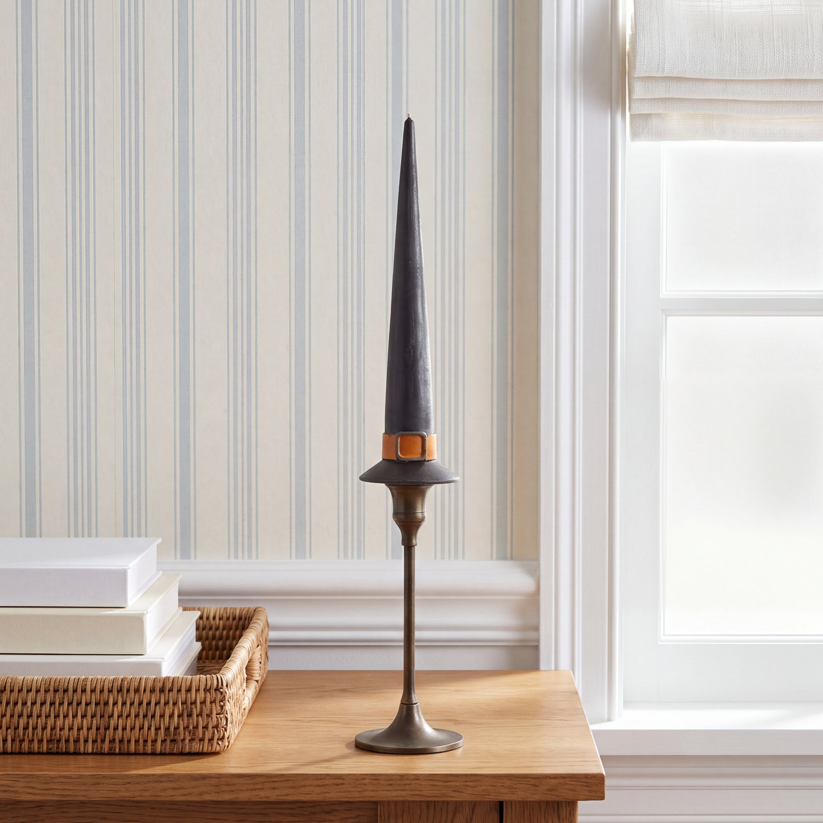 Unscented Witch Hat Taper Candle