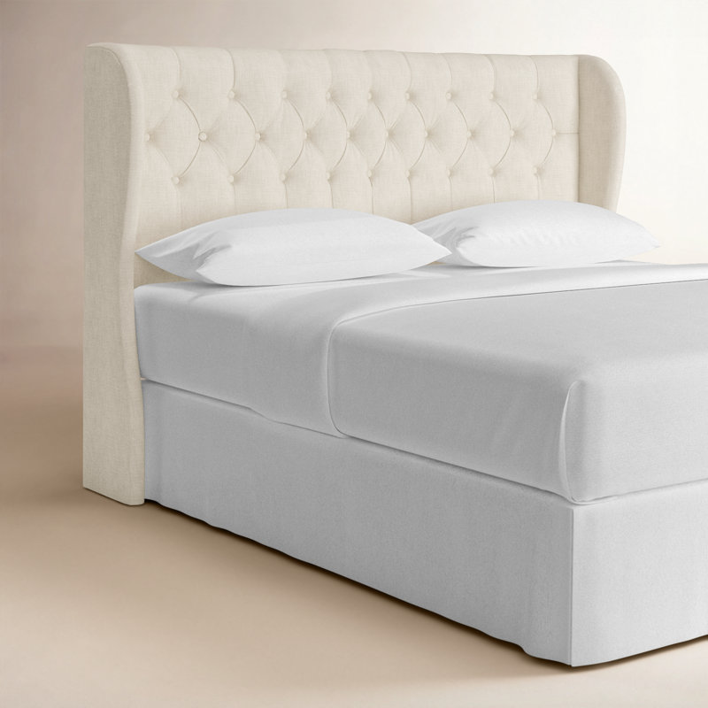 Tomey Upholstered Headboard, Full, Como Rosewater