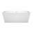 Sara 63'' x 32'' Soaking Acrylic Bathtub-50480640