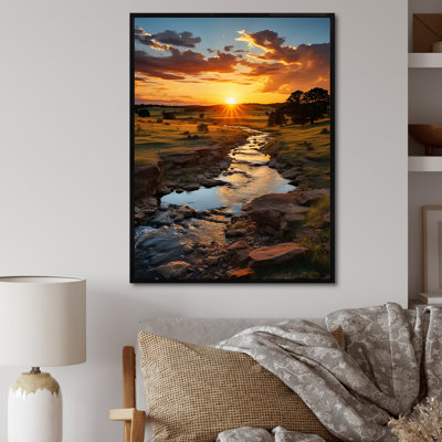 " Oklahoma River Landscape I "