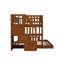 Malibu Wood Low Staircase Bunk Bed-133034547-133034548