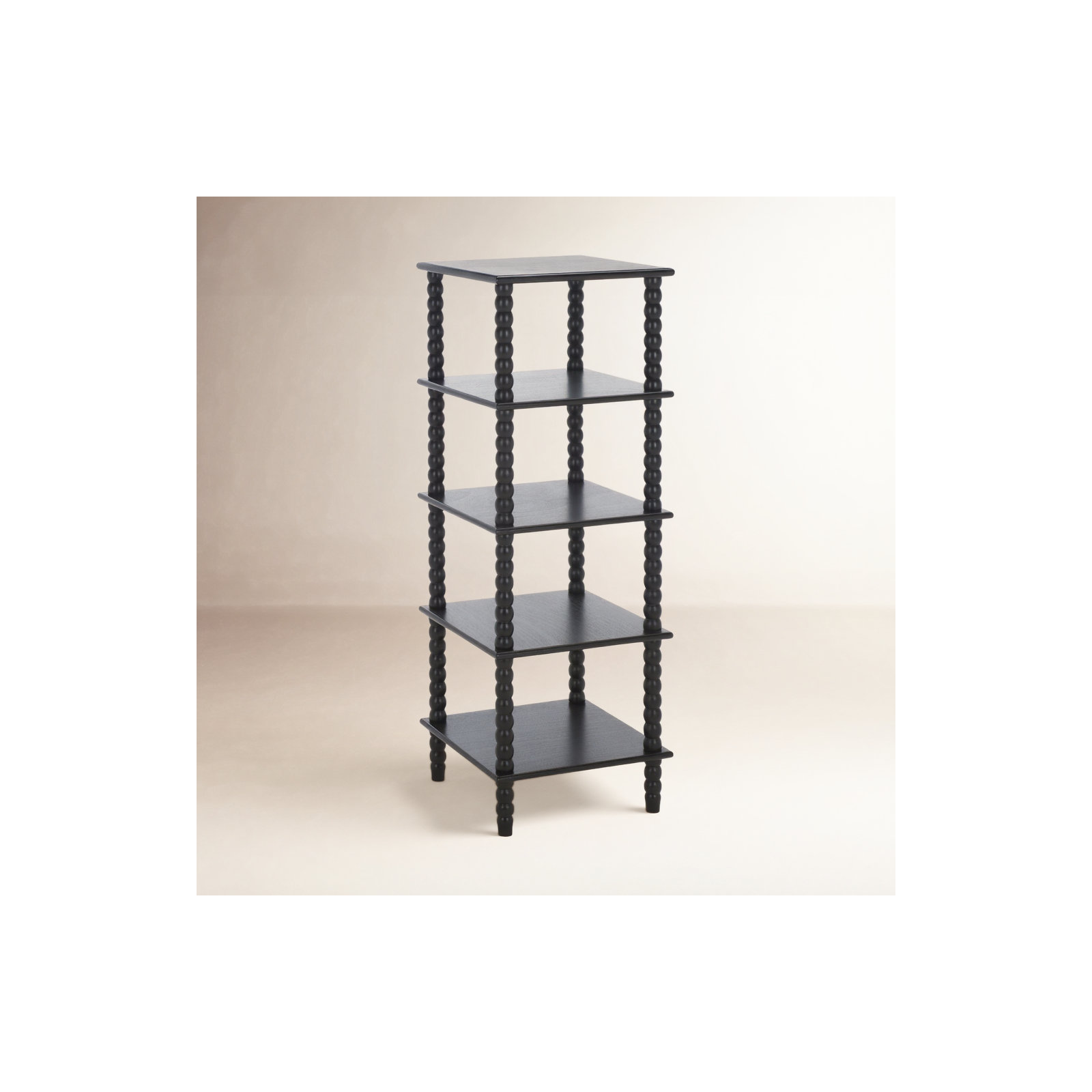 Netta 5 Tier Shelving Unit, Matte Black