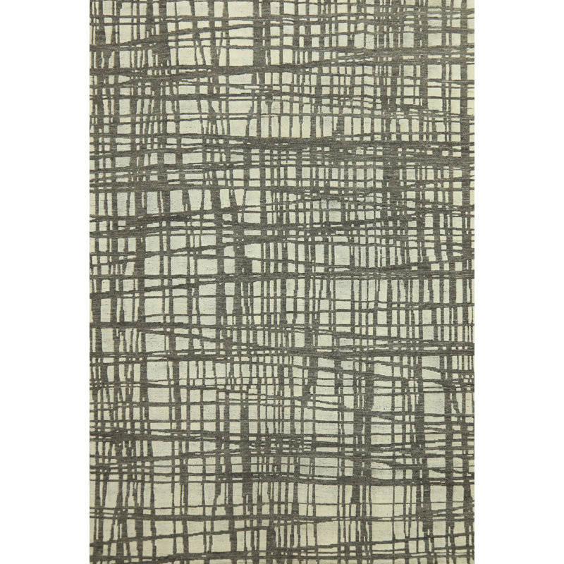 Tapis indien moderne et abstrait 