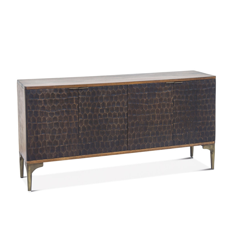 Buffet en bois de manguier de 66 po de largeur Haigh
