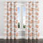 Rideaux abstraits - rideaux à œillets Terra Modern - orange et blanc - 1 panneau-1257085599-1257085594