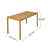 Classic Patio Style Solid Wood Dining Table