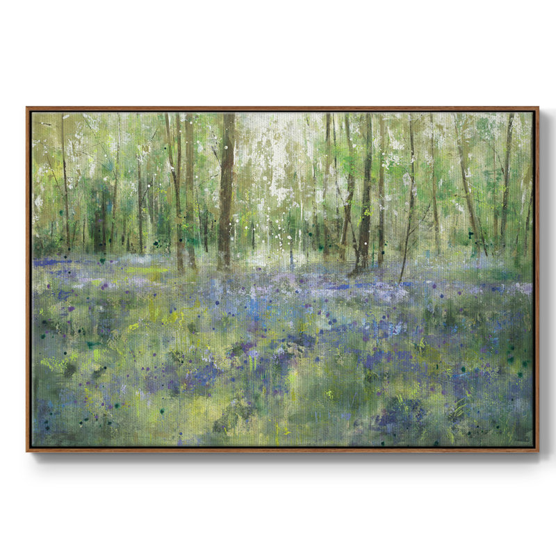 Lavender Hill - Reproduction d'art sur toile encadrée, H 41 po x l 27 po x P 2 po, Toile avec cadre noyer