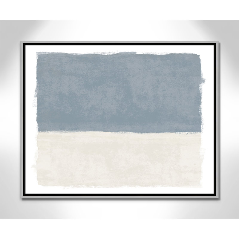 «Coastal Dreams I», reproduction de paysage par Natalie Carpentieri, Toile avec cadre, Flottant argent, L 29,5 po x H 23,5 po