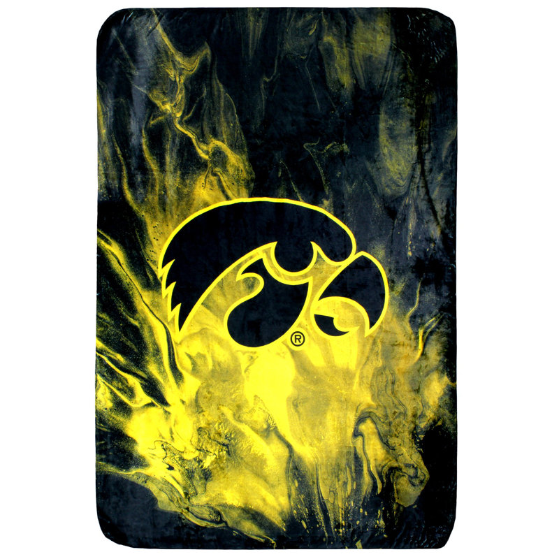 Plain Weave / Muslin Throw Blanket, 42" W x 60" L, Iowa Hawkeyes