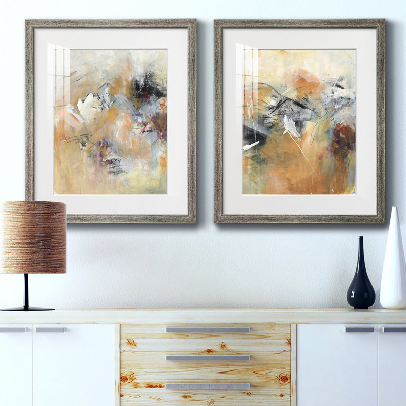 «Frozen Spring I», ensemble de 2 reproductions d'art sur toile encadrées