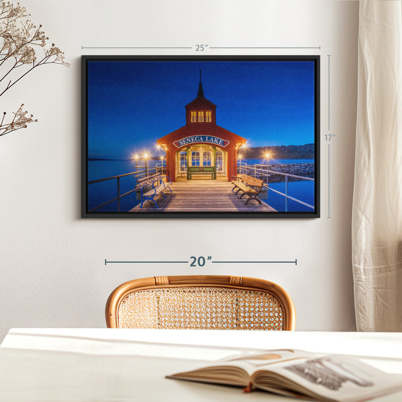 Nautique «Seneca Lake Pier Art mural», H 17 po x l 25 po