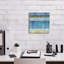 «Abstract Stripes Blue» par Danhui Nai, art mural sur toile-1985270681